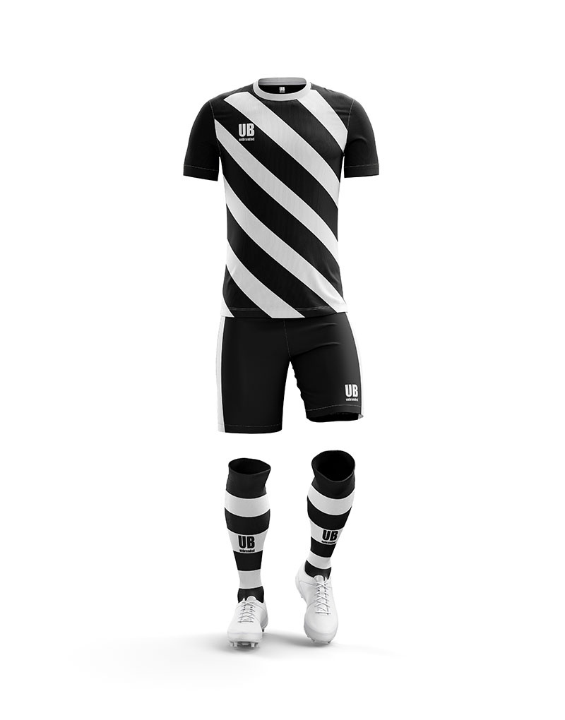 Black and white sales football shirt